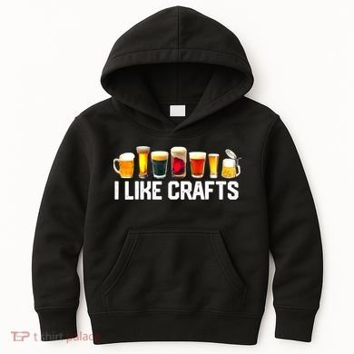 I Like Craft Beer Microbrew Hops Funny Dad M.e.n Kids Hoodie