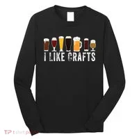 I Like Crafts Beer Brewer Home Brewing Making Drinking Dad Long Sleeve Shirt thumb 0