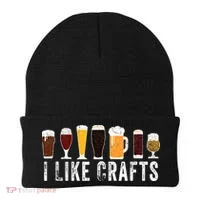 I Like Crafts Beer Brewer Home Brewing Making Drinking Dad Beanie thumb 0