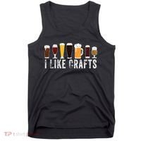 I Like Crafts Beer Brewer Home Brewing Making Drinking Dad Tank Top thumb 0