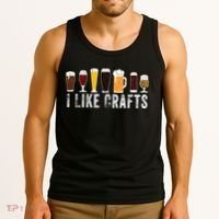 I Like Crafts Beer Brewer Home Brewing Making Drinking Dad Tank Top thumb 3