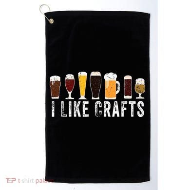 I Like Crafts Beer Brewer Home Brewing Making Drinking Dad Golf Towel