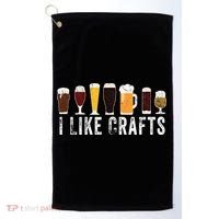 I Like Crafts Beer Brewer Home Brewing Making Drinking Dad Golf Towel thumb 0