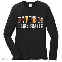 I Like Crafts Beer Brewer Home Brewing Making Drinking Dad Women's Long Sleeve Shirt thumb 0