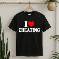 I Love Cheating I Heart Cheating T-Shirt thumb 2