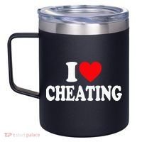 I Love Cheating I Heart Cheating 12oz Stainless Steel Coffee Mug thumb 2
