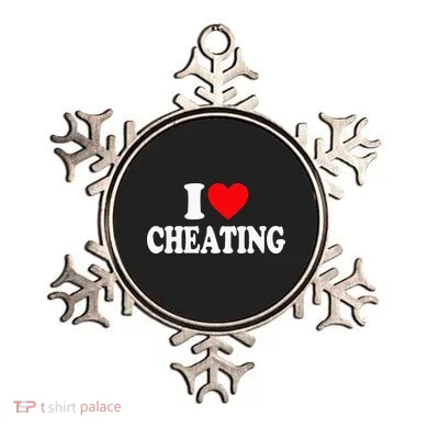 I Love Cheating I Heart Cheating Ornament