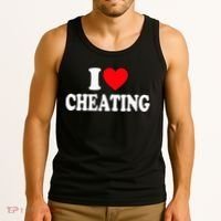 I Love Cheating I Heart Cheating Tank Top thumb 3