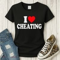 I Love Cheating I Heart Cheating Women's T-Shirt thumb 3