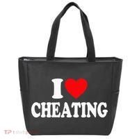 I Love Cheating I Heart Cheating Tote Bag thumb 0