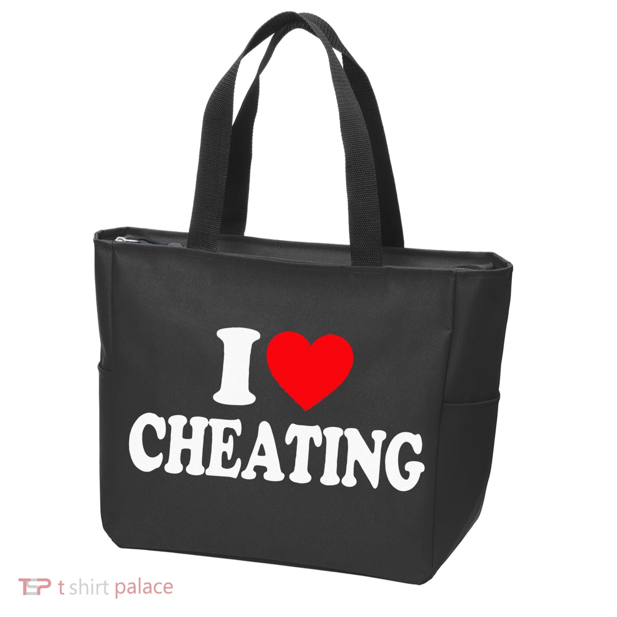 I Love Cheating I Heart Cheating Tote Bag