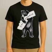 I Love California Artretro Vintage Cali Pride Bear T-Shirt thumb 3