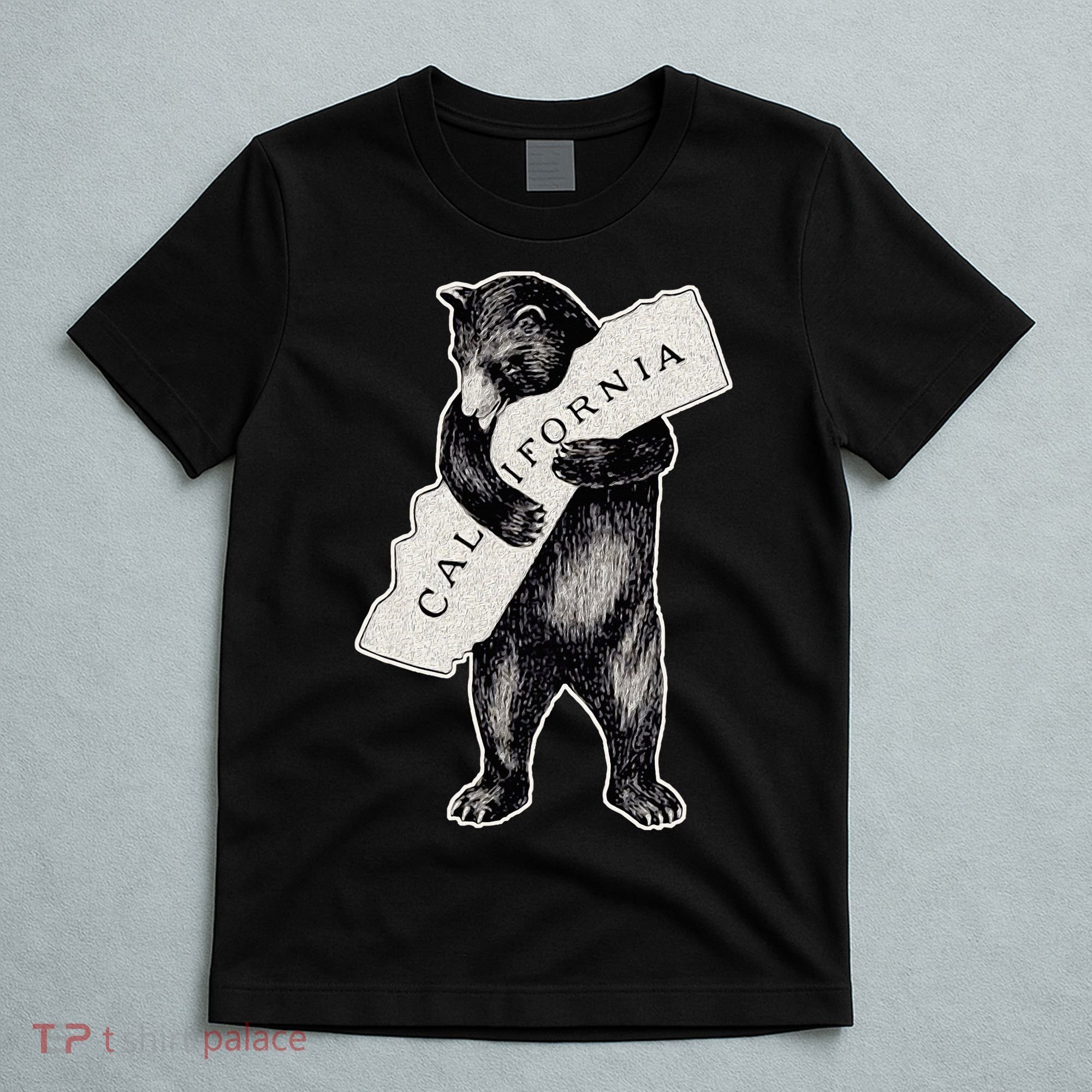 I Love California Artretro Vintage Cali Pride Bear T-Shirt