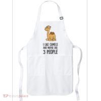 I Like Camels And Maybe Like 3 People Funny Camel Apron thumb 0