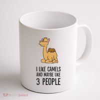 I Like Camels And Maybe Like 3 People Funny Camel Coffee Mug thumb 1