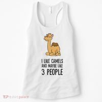 I Like Camels And Maybe Like 3 People Funny Camel Women's Tank Top thumb 0