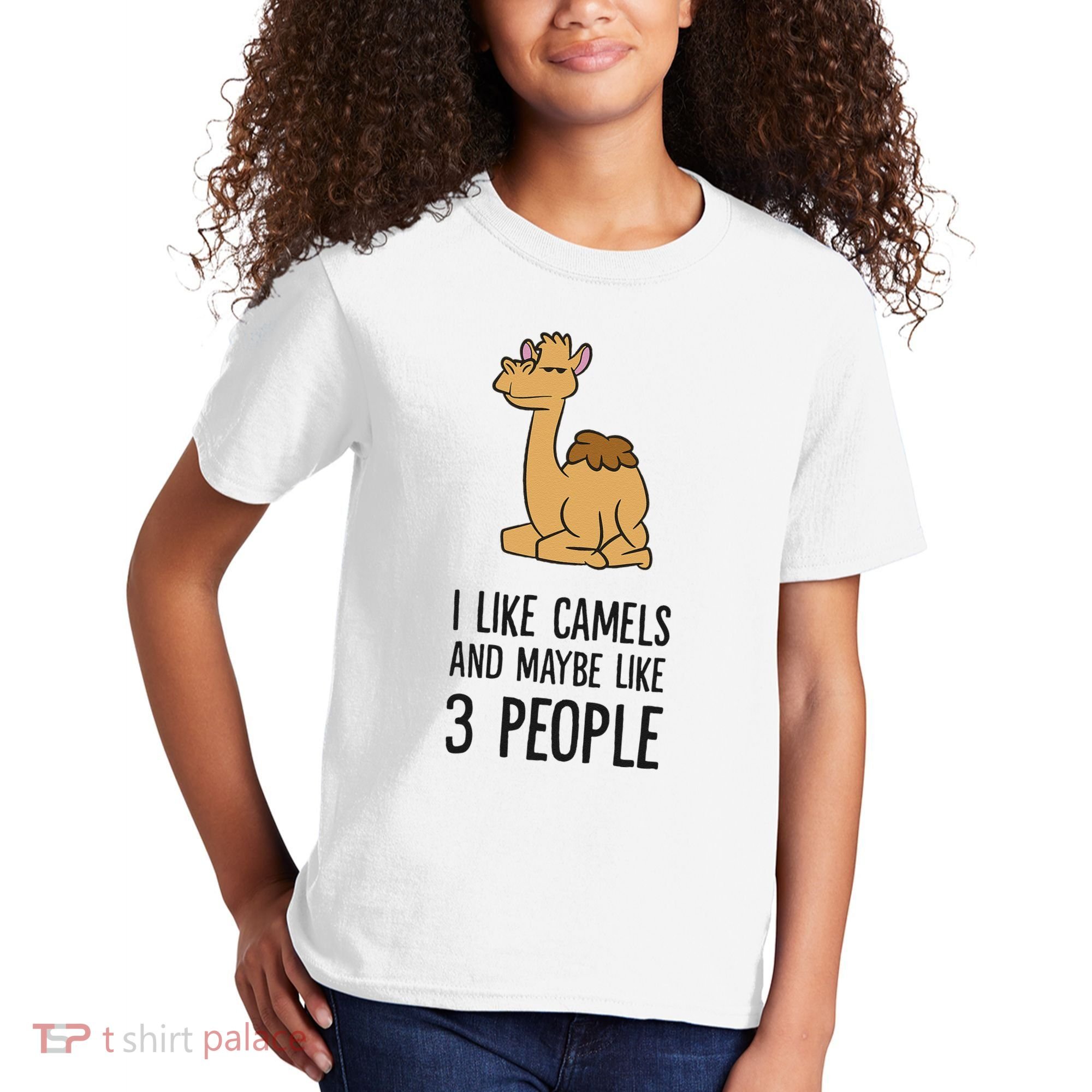 I Like Camels And Maybe Like 3 People Funny Camel Kids T-Shirt