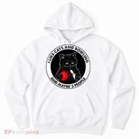I Like Cats And Bowling And Maybe 3 People Funny Cat Lovers Hoodie thumb 0