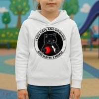 I Like Cats And Bowling And Maybe 3 People Funny Cat Lovers Kids Hoodie thumb 3