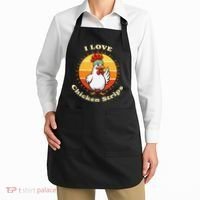 I Love Chicken Strips Funny Chicken Fast Food Lover Apron thumb 2