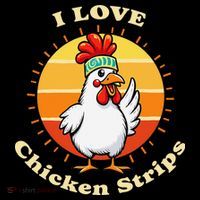I Love Chicken Strips Funny Chicken Fast Food Lover Coffee Mug thumb 5