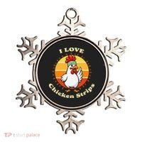 I Love Chicken Strips Funny Chicken Fast Food Lover Ornament thumb 0
