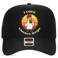 I Love Chicken Strips Funny Chicken Fast Food Lover Hat thumb 0