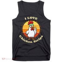 I Love Chicken Strips Funny Chicken Fast Food Lover Tank Top thumb 0