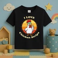 I Love Chicken Strips Funny Chicken Fast Food Lover Toddler T-Shirt thumb 3