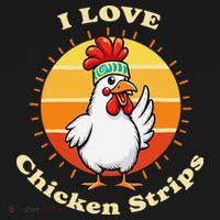 I Love Chicken Strips Funny Chicken Fast Food Lover Visor thumb 3