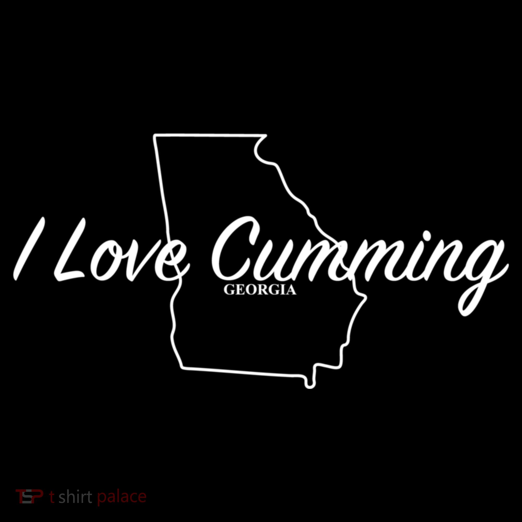 I Love Cumming Ga Gift Women's Hoodie