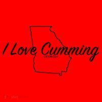 I Love Cumming Ga Gift Santa Hat thumb 1
