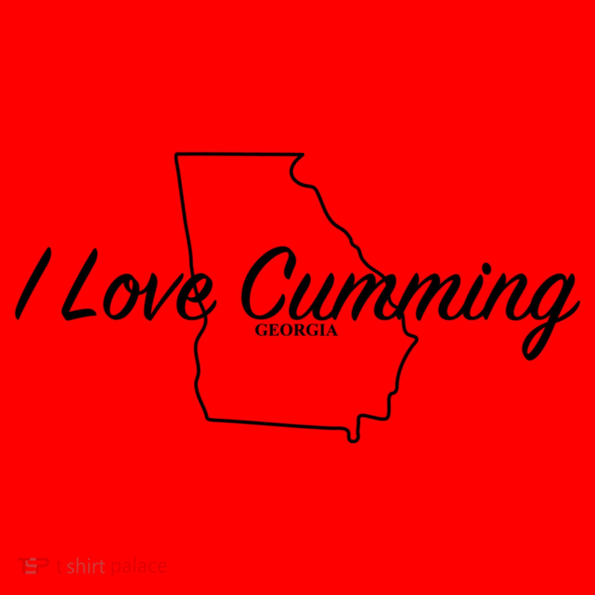 I Love Cumming Ga Gift Santa Hat