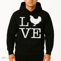 I Love Chickens Funny Chicken Lover Gift Hoodie thumb 2