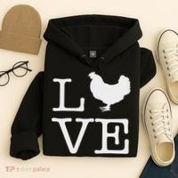 I Love Chickens Funny Chicken Lover Gift Hoodie thumb 4