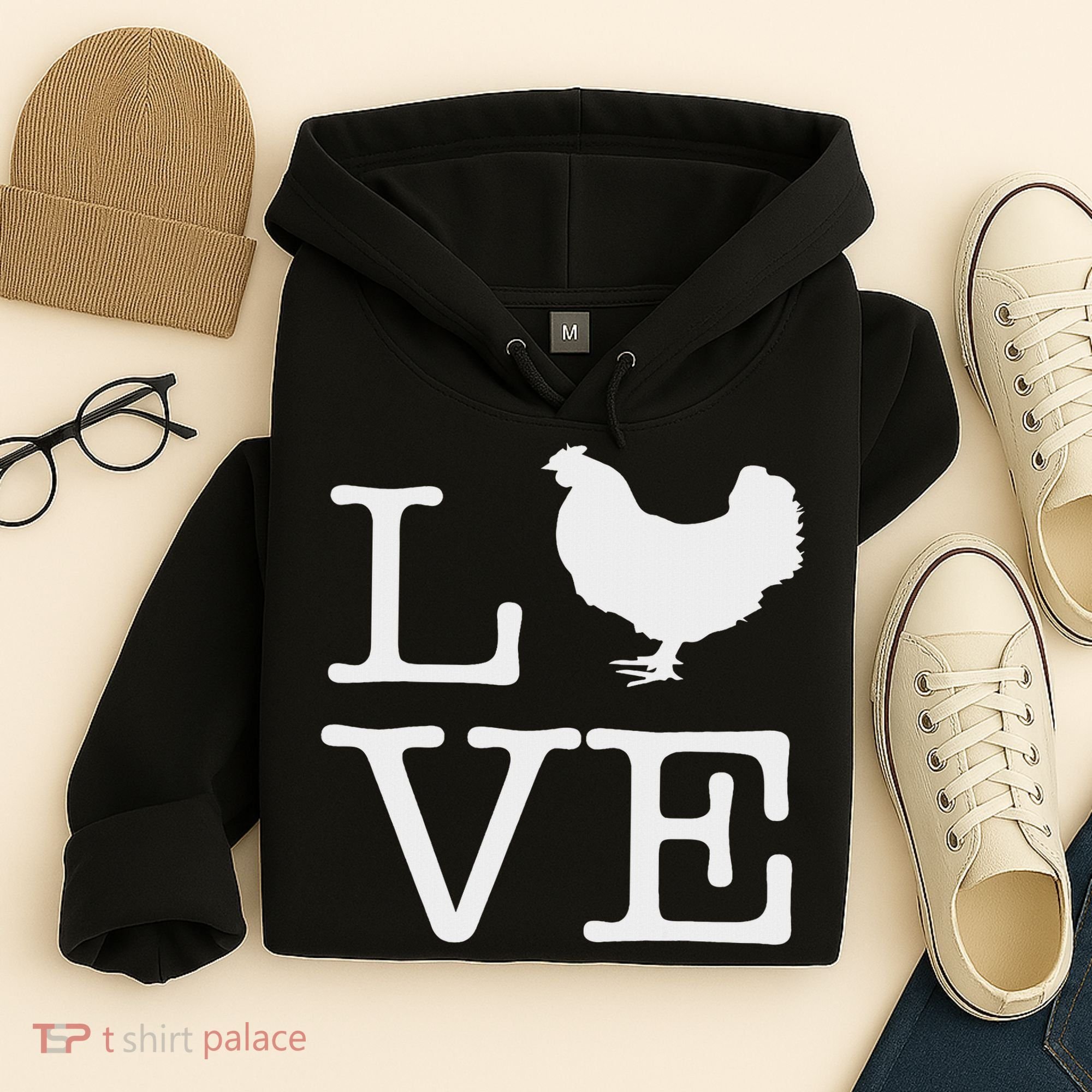 I Love Chickens Funny Chicken Lover Gift Hoodie