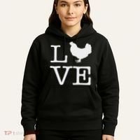I Love Chickens Funny Chicken Lover Gift Hoodie thumb 5