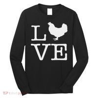 I Love Chickens Funny Chicken Lover Gift Long Sleeve Shirt thumb 0