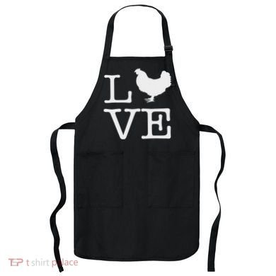 I Love Chickens Funny Chicken Lover Gift Apron