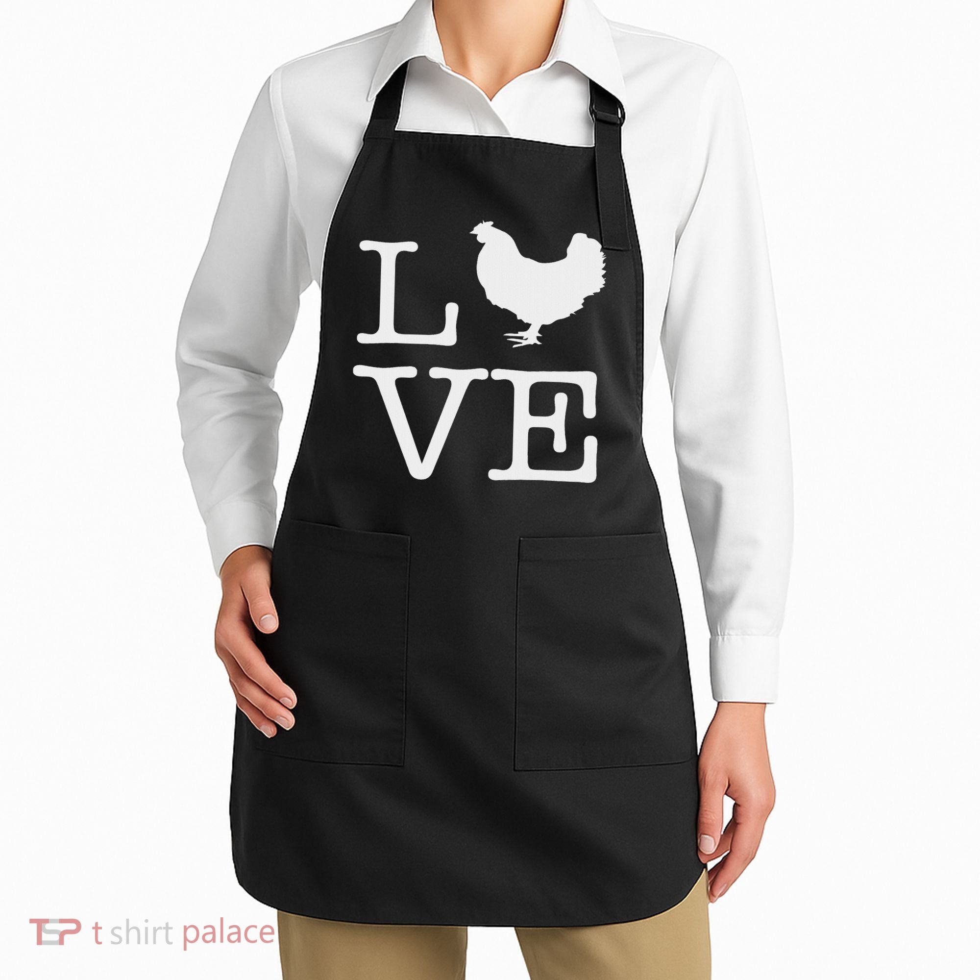 I Love Chickens Funny Chicken Lover Gift Apron