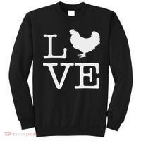 I Love Chickens Funny Chicken Lover Gift Sweatshirt thumb 0
