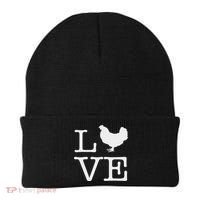 I Love Chickens Funny Chicken Lover Gift Beanie thumb 0