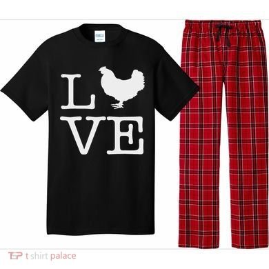 I Love Chickens Funny Chicken Lover Gift Pajama Set