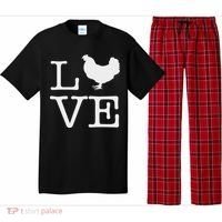 I Love Chickens Funny Chicken Lover Gift Pajama Set thumb 0