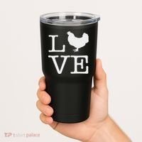 I Love Chickens Funny Chicken Lover Gift Tumbler thumb 2