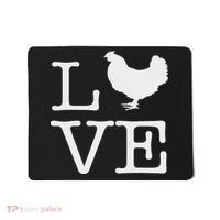 I Love Chickens Funny Chicken Lover Gift Mousepad thumb 0