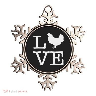 I Love Chickens Funny Chicken Lover Gift Ornament