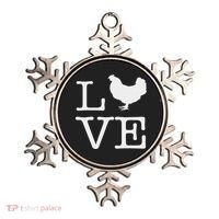 I Love Chickens Funny Chicken Lover Gift Ornament thumb 0