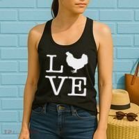 I Love Chickens Funny Chicken Lover Gift Women's Tank Top thumb 2