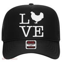 I Love Chickens Funny Chicken Lover Gift Hat thumb 0